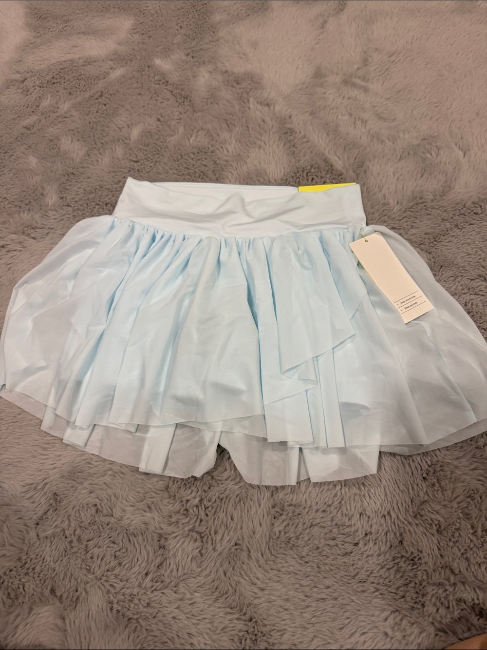 Light Blue Layered Tulle Skort - all in motion